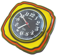 Coole Küchenuhr Wanduhr Europa Quartz Glasabdeckung 70er Space Age