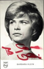 Ak Sängerin Barbara Klein, Portrait, Autogramm - 3929939