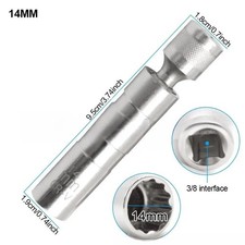 🔧 Magnet Zündkerzenschlüssel 14 mm – 3/8" Antrieb, Schwenkkopf & Magnet-Einsatz