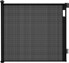 Ycozy Treppenschutzgitter Türschutzgitter Kinderschutzgitter, 0-140 cm, Schwarz