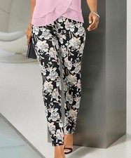 Hose - Jeans Style 5 Pocket Fair Lady  Baumwolle 97% -  Blumenmotive Gr. 38  Neu