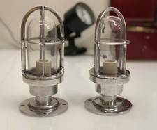 Paar Art Deco Aluminium Schott