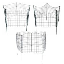 Teichzaun Set Steckzaun Gartenzaun Metallzaun 11tlg Hundezaun Gehege Komplettset