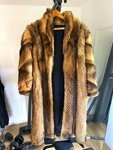 Damen langer echtpelz mantel - damen,