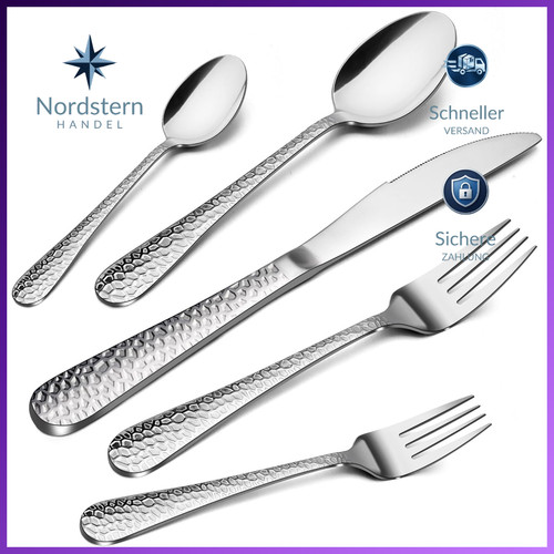 Besteckset teilig edelstahl - besteckset,