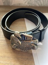 Biker Buckle Ledergürtel 110cm