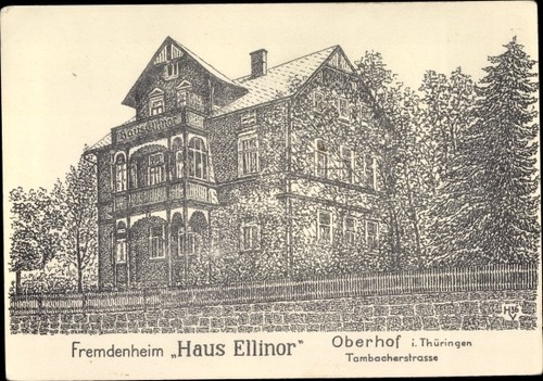 Künstler oberhof im - ak,