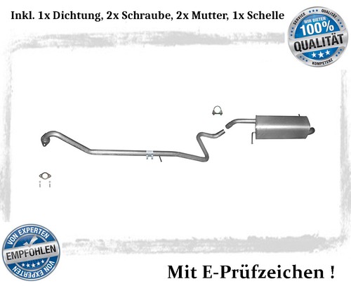 Auspuffanlage für ford fiesta - auspuffanlage,