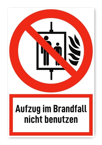 Aufzug brandfall nicht - aufzug, im
