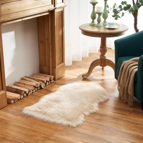 Flauschiger lammfell teppich - flauschiger,