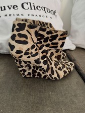 MNG Mango stiefel Leder Leopardenmuster NEU mit etiketten (€125)