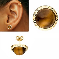 Große Edelstein Ohrstecker