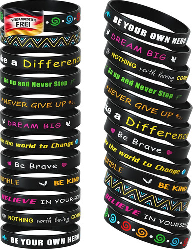 Motivierende silikonarmbänder - motivierende,