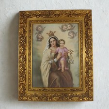 Altes Gemälde Jungfrau von