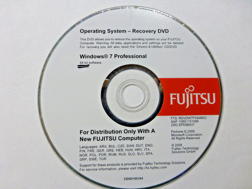 Fujitsu windows professional - 7,