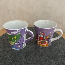 2 Stück Kaffeebecher - Milka - Wie neu!