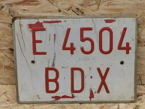 Altes nummernschild spanien - altes,