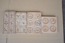 4 x altes  Holzmodel Backmodel