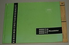 Kundendienstscheckheft DKW F12