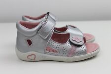 Neue Ricosta Pepino Sandalen Gr. 26 Maja Weite M silber rosa Klettverschluss