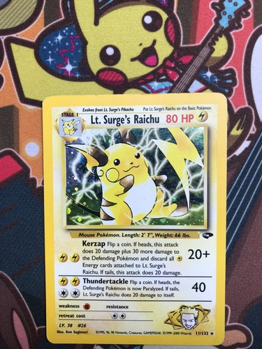 Surge raichu 11 - raichu, gym