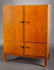 Halbschrank Birkenholz 30iger