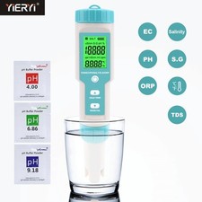7 IN 1 Pool Qualität Tester Wassertester für Chlor pH-Wert Pool Messgerät EC TDS