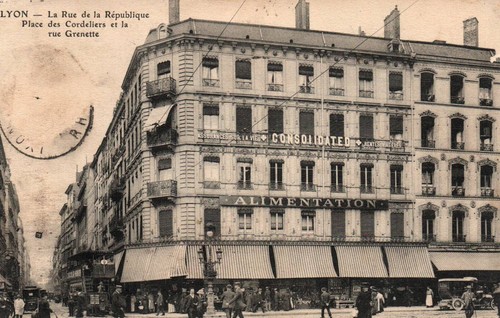 Cpa lyon rue de - -,