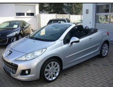 Peugeot 207cc Cabrio Coupé silber 85 400km Elektro.Hardtop 88kW 16 V Windschott