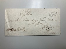 ~1825 Aufgabestempel Dirschau Briefhülle nach Danzig / Tczew Pommern