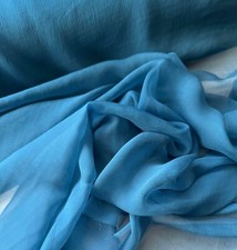 Bluebird Blue - Crinkle Silk