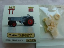 miniatur MT08b Spur TT Komplettbausatz Bausatz Traktor Fendt mit Pritsche Resin 