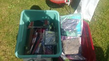 Umzugskarton mit flohmarkt - mit,