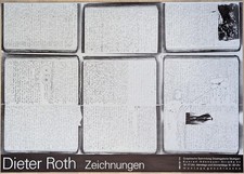 Poster Plakat - Dieter Roth Konkrete Poesie - Fluxus - Stuttgart 1988