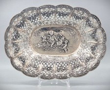 Große Obstschale 800er Silber