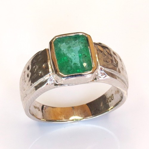 Natürlicher smaragd ring aus - natürlicher,