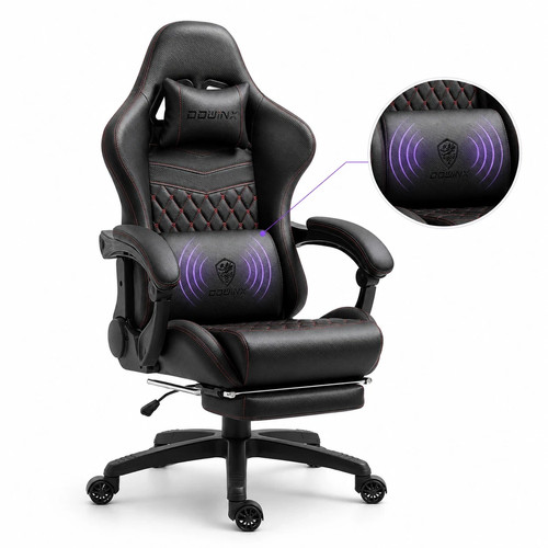 Schwarz massage bürostuhl - schwarz,