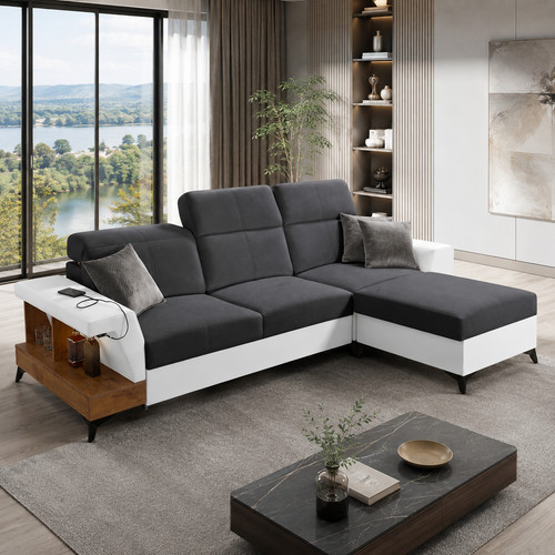 Ecksofa form usb - l,