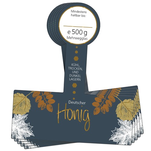 Honig etiketten 500 mit - 500,
