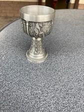 Zinn Weinkelch im Barock-Stil