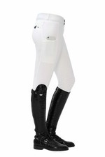 Spooks Elina Full Grip Reithose weiß white Turnierreithose Handytasche