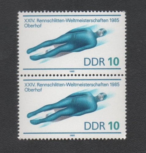 Ddr 1985 rennschlitten - ddr,