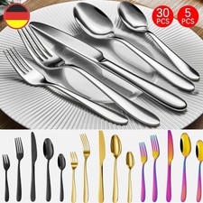 Besteckset bis 30 teilig für 6Personen Besteck Tafelbesteck Essbesteck Edelstahl