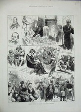 Alter antiker Druck 1884