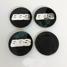 4x 70mm Für BBS Auto Car Radmitte Nabendeckel Nabenkappen Felgendeckel Schwarz
