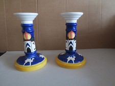 2 Stück Kerzenhalter, orientalisch, - Keramik, 16 cm hoch