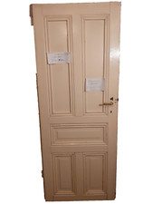 Alte Vollholz-Innentür - Glaseinsätze - profilierte Rahmenhölzer - von ca. 1910