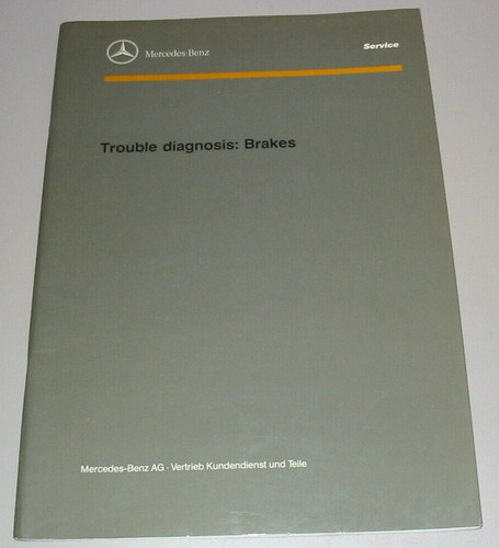 Booklet mercedes benz trouble - booklet,