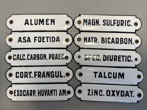 Alte emaille schild - 10,