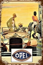 Blechschild OPEL 30 x 20 cm Metallschild Retro Vintage Auto Car (0373203)